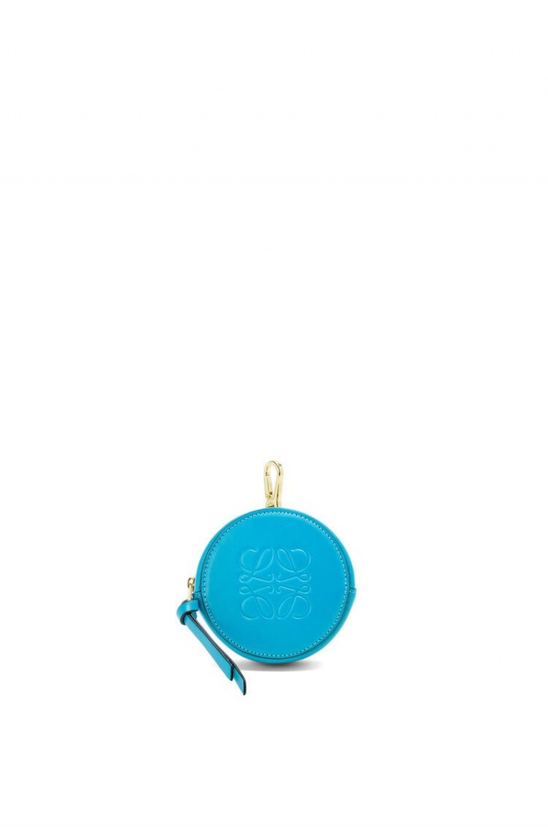 Charms Loewe Mini Cookie pouch in soft calfskin Mujer Cyan | 904XLZTKN