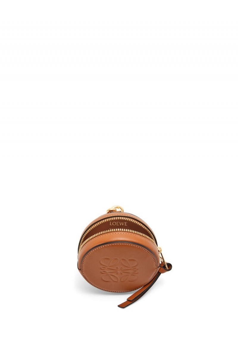 Charms Loewe Mini Cookie pouch in soft calfskin Mujer Tan | 981VDRKHB