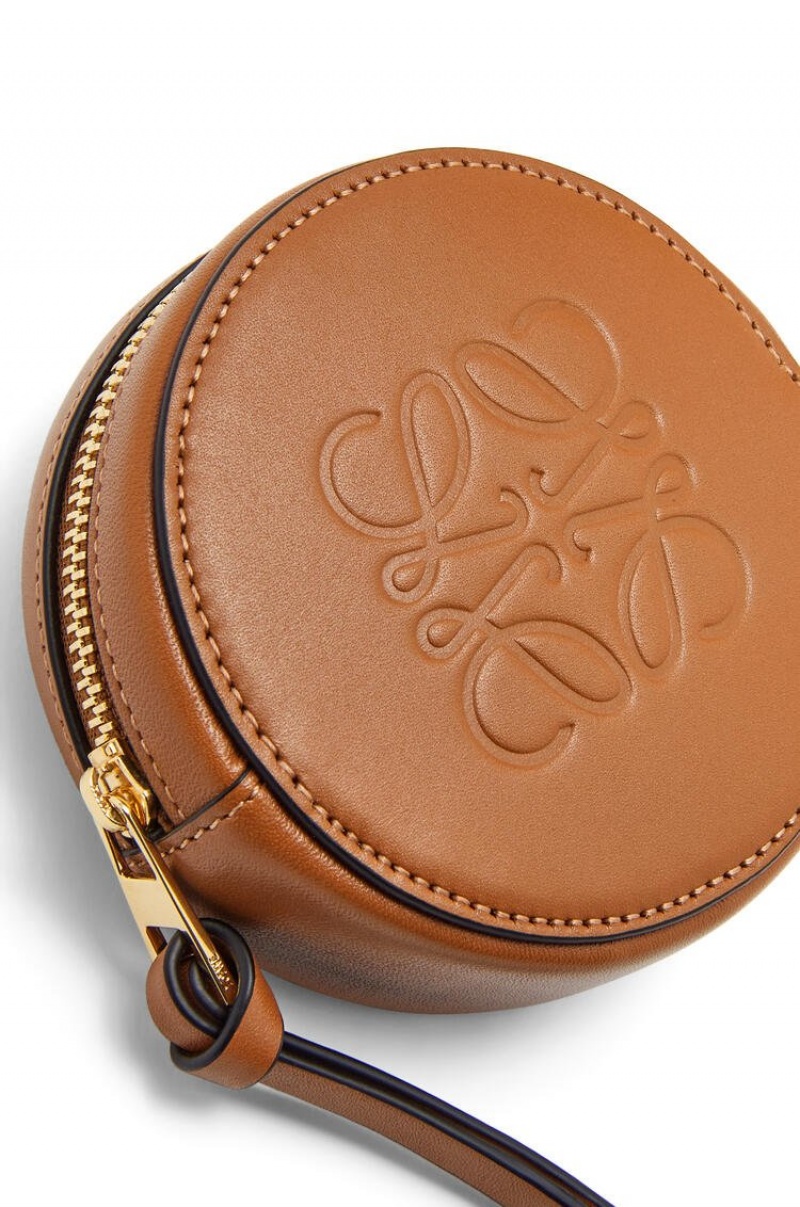 Charms Loewe Mini Cookie pouch in soft calfskin Mujer Tan | 981VDRKHB