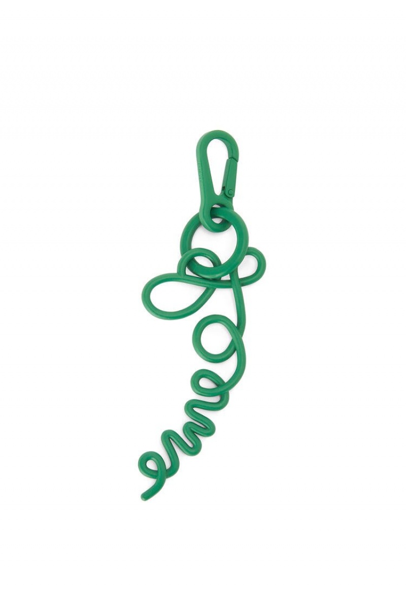 Charms Loewe Signature charm Mujer Verde | 827YTNSKF