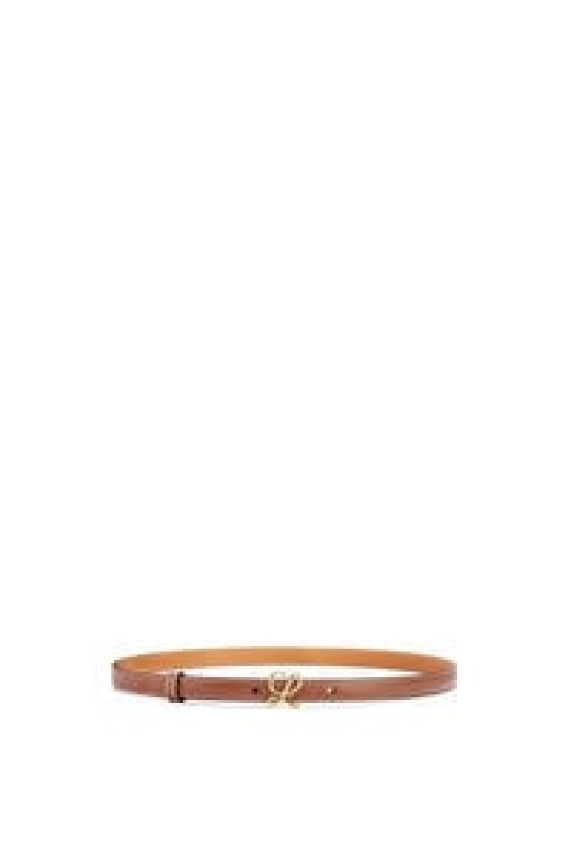 Cinturones Loewe Belt in smooth calfskin Mujer Doradas | 274DPFREQ