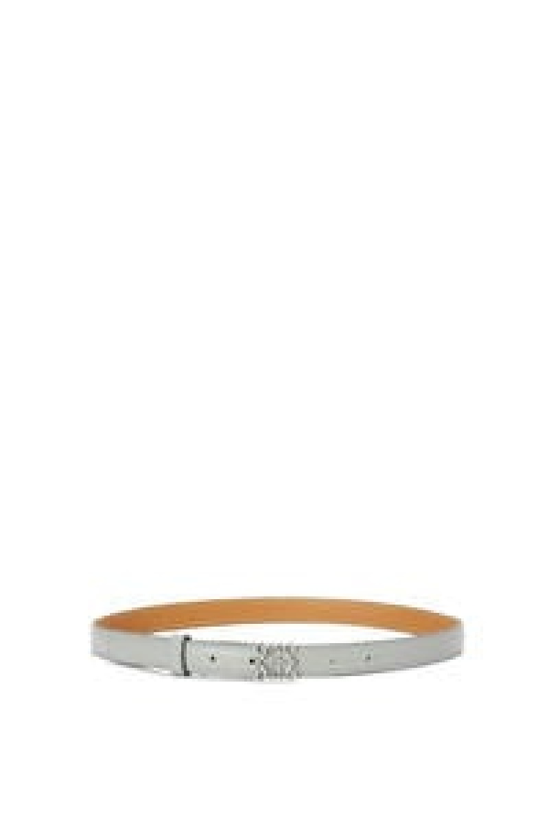 Cinturones Loewe Goya Anagram belt in smooth calfskin Mujer Doradas | 729TJECIV