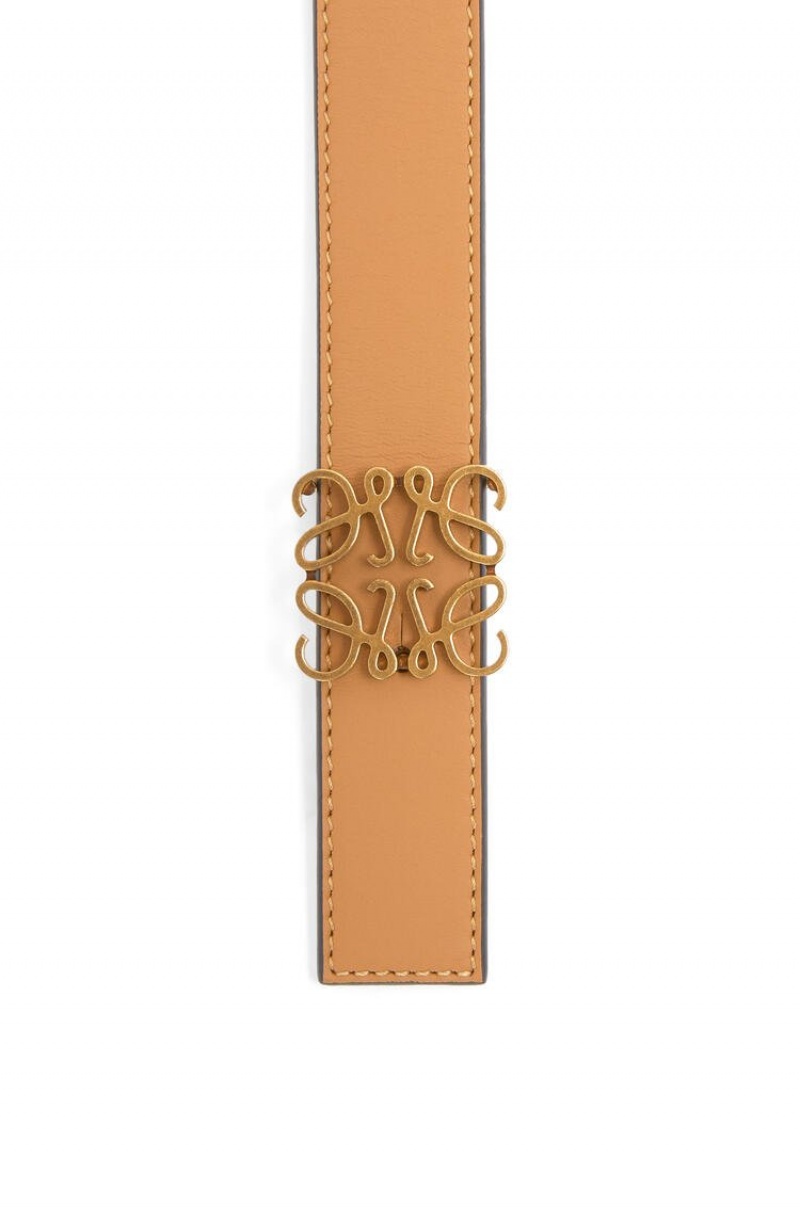 Cinturones Loewe Reversible Anagram belt in smooth calfskin Mujer Verde Menta | 318WPKLCQ