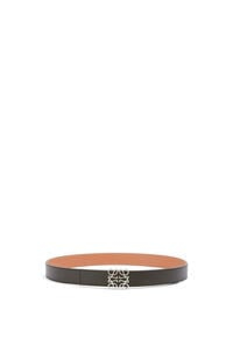 Cinturones Loewe Reversible Anagram belt in smooth calfskin Mujer Verde Menta | 318WPKLCQ