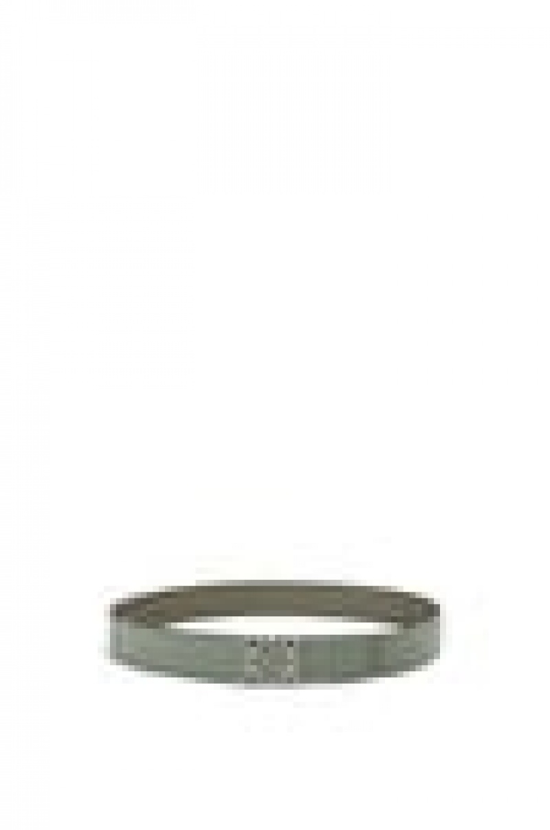 Cinturones Loewe Reversible Anagram belt in soft grained calfskin Hombre Verde Menta Kaki Verde | 873PWIFDA