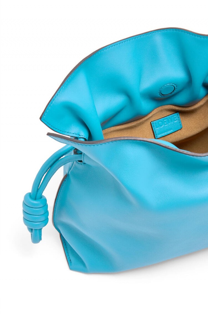 Clutch Loewe Flamenco clutch in nappa calfskin Mujer Cyan | 827VCRHXI