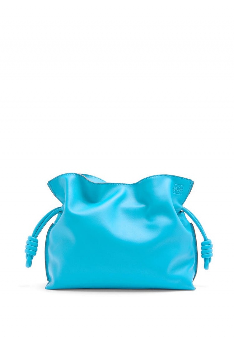 Clutch Loewe Flamenco clutch in nappa calfskin Mujer Cyan | 827VCRHXI