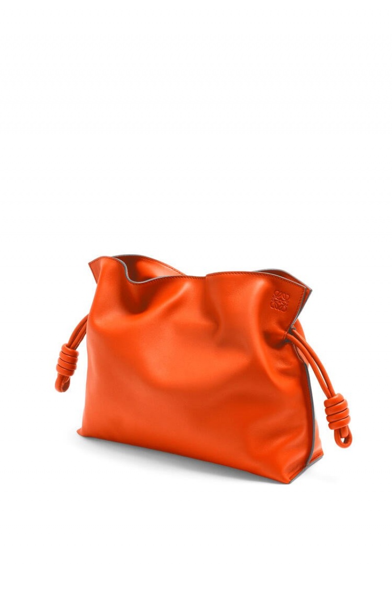 Clutch Loewe Flamenco clutch in nappa calfskin Mujer Naranjas | 138MRYWUD