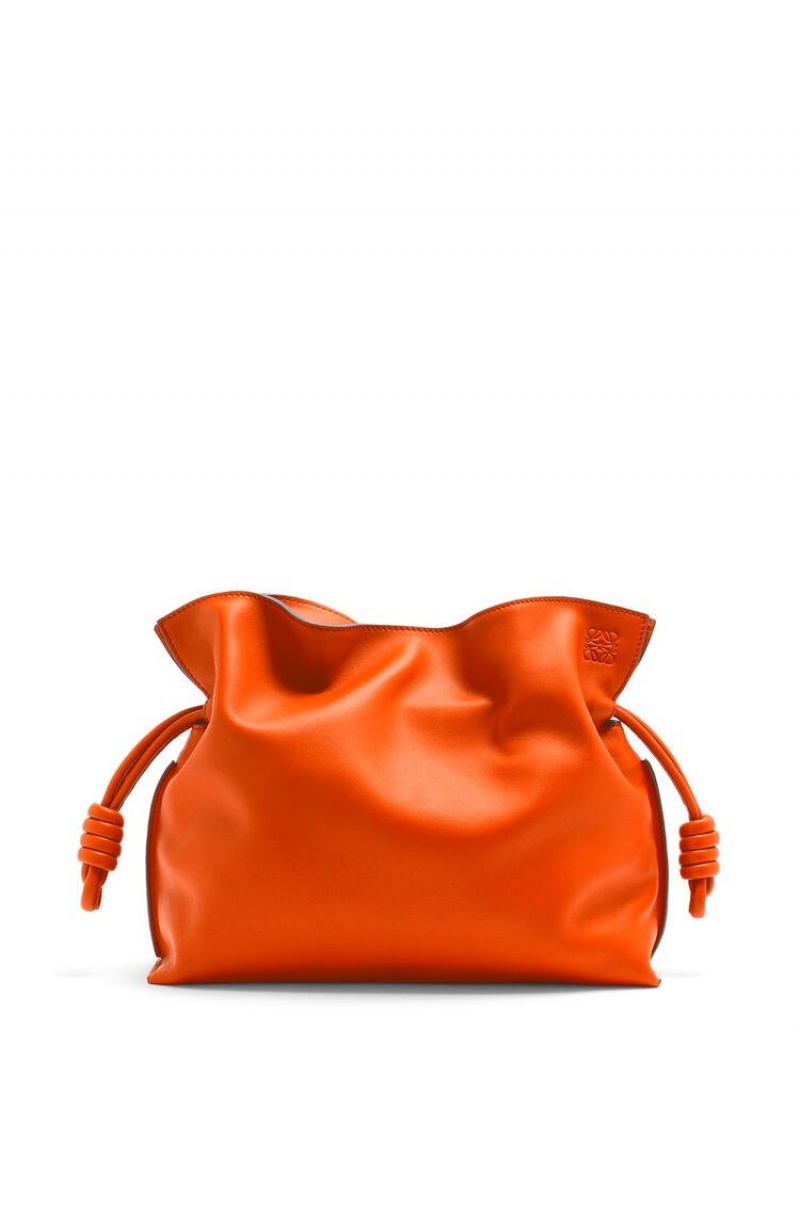 Clutch Loewe Flamenco clutch in nappa calfskin Mujer Naranjas | 138MRYWUD