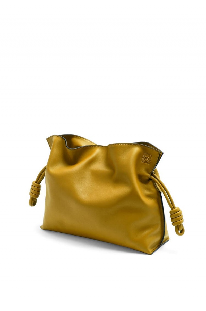 Clutch Loewe Flamenco clutch in nappa calfskin Mujer Ochre | 765WCDUKR