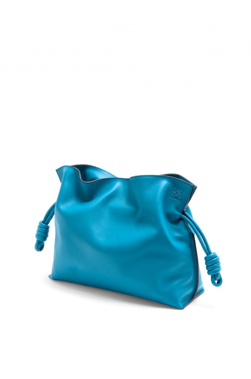 Clutch Loewe Flamenco clutch in nappa calfskin Mujer Azules | 395WZQERM