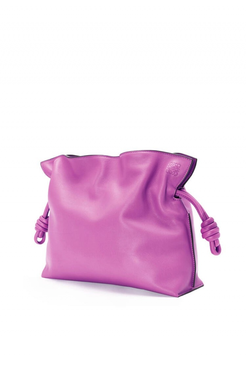 Clutch Loewe Flamenco clutch in nappa calfskin Mujer Moradas | 267JAMDEF