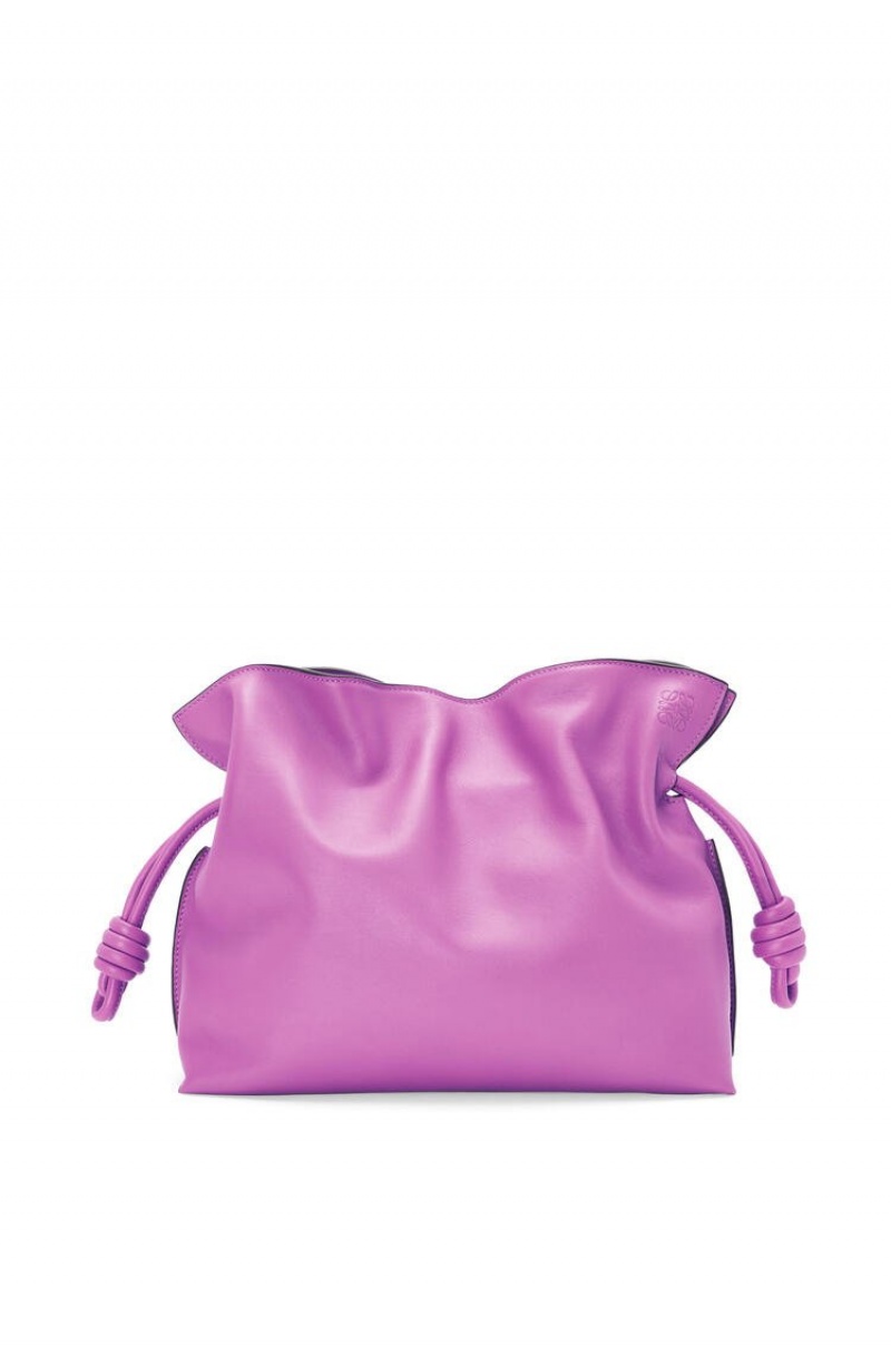 Clutch Loewe Flamenco clutch in nappa calfskin Mujer Moradas | 267JAMDEF