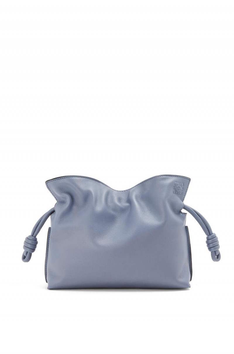 Clutch Loewe Flamenco clutch in nappa calfskin Mujer Azules | 801OKHXJT