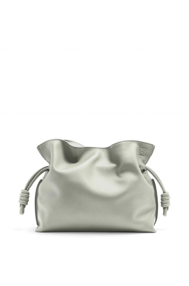 Clutch Loewe Flamenco clutch in nappa calfskin Mujer Gris | 870XJMHBQ