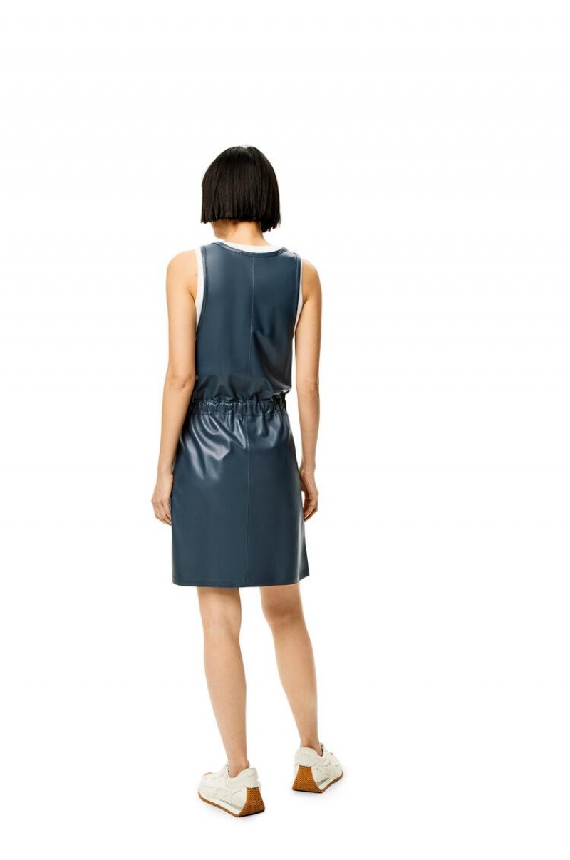 Dresses Loewe Tank dress in nappa Mujer Azules | 980YFOUXC