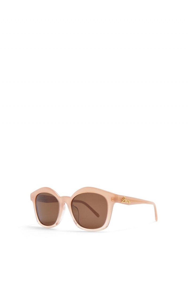 Gafas de Sol Loewe Browline sunglasses in acetate Mujer Rosas Doradas | 953KEHRCO