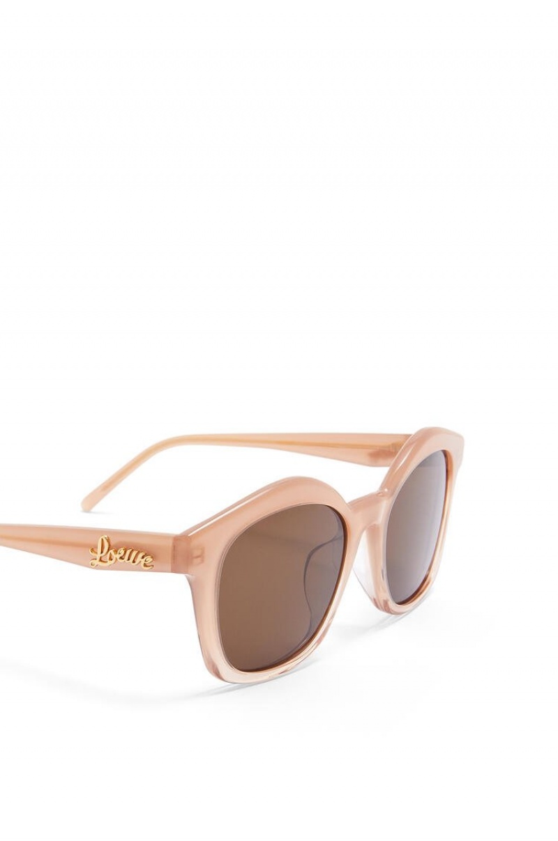 Gafas de Sol Loewe Browline sunglasses in acetate Mujer Rosas Doradas | 953KEHRCO