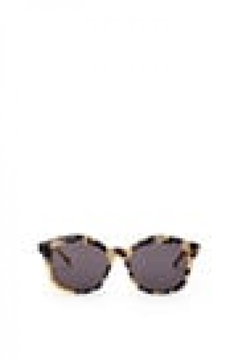 Gafas de Sol Loewe Browline sunglasses in acetate Mujer Negras Blancas | 510OQKVZX