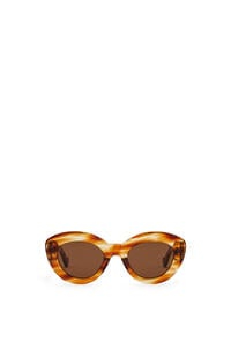 Gafas de Sol Loewe Butterfly Anagram sunglasses in acetate Mujer Negras | 721WYSUVK