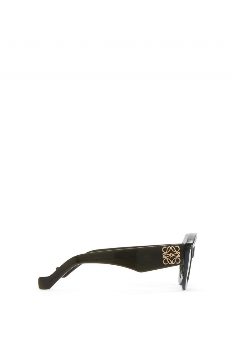 Gafas de Sol Loewe Butterfly Anagram sunglasses in acetate Mujer Kaki | 307VTFJLK