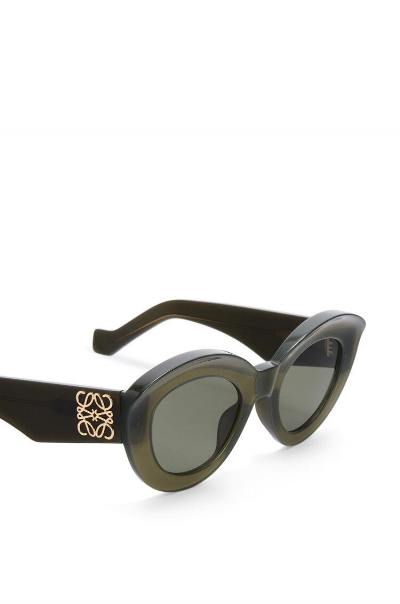 Gafas de Sol Loewe Butterfly Anagram sunglasses in acetate Mujer Kaki | 307VTFJLK