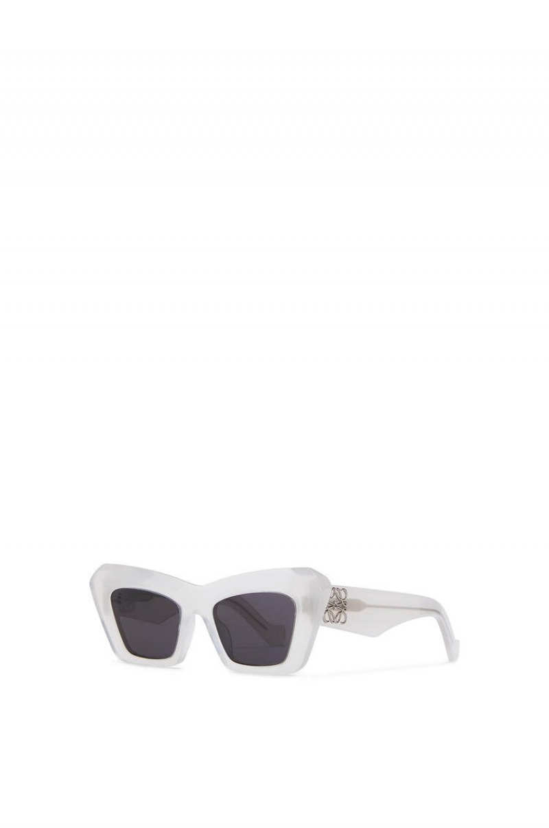 Gafas de Sol Loewe Cat's eye sunglasses Mujer Blancas | 457PGCFMY