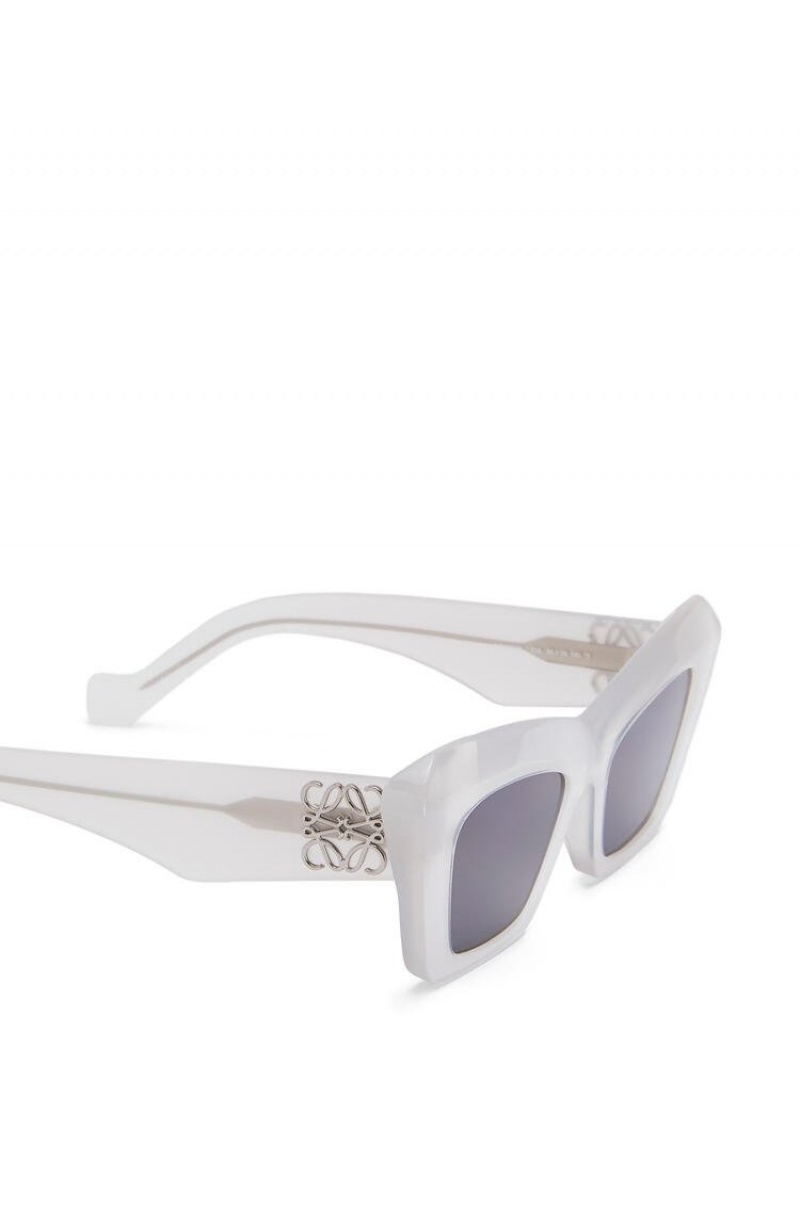 Gafas de Sol Loewe Cat's eye sunglasses Mujer Blancas | 457PGCFMY