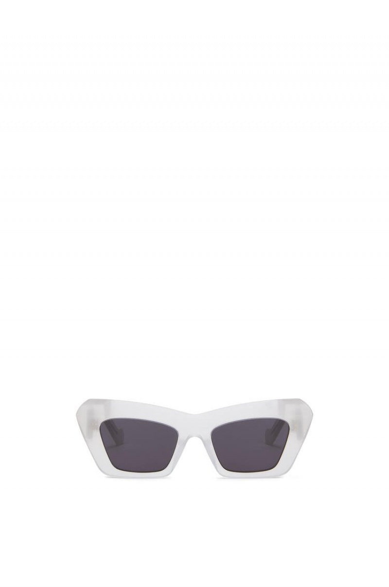 Gafas de Sol Loewe Cat's eye sunglasses Mujer Blancas | 457PGCFMY