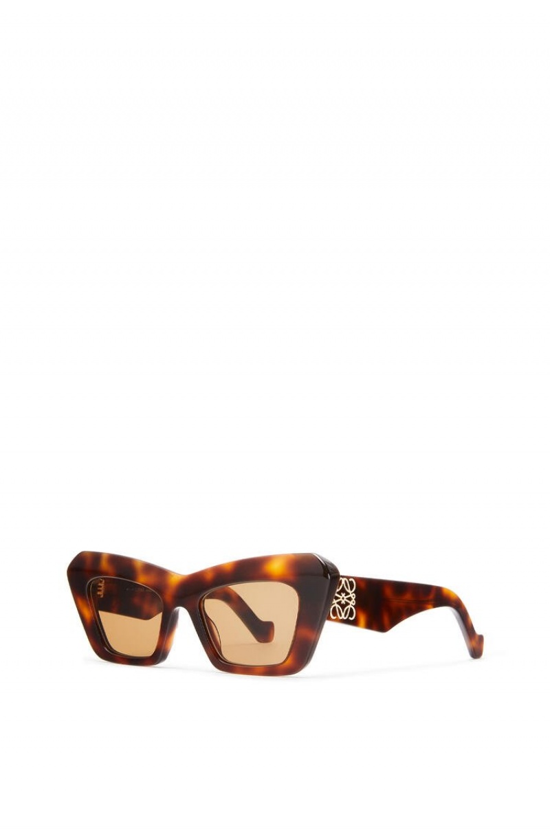 Gafas de Sol Loewe Cat's eye sunglasses Mujer Marrones | 968FWULIX