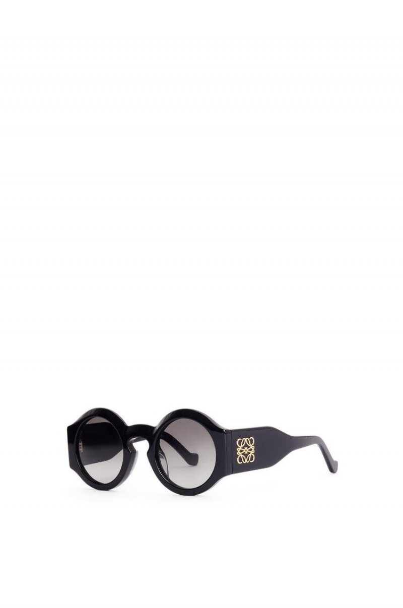 Gafas de Sol Loewe Curved sunglasses in acetate Mujer Negras | 602BEKUHL