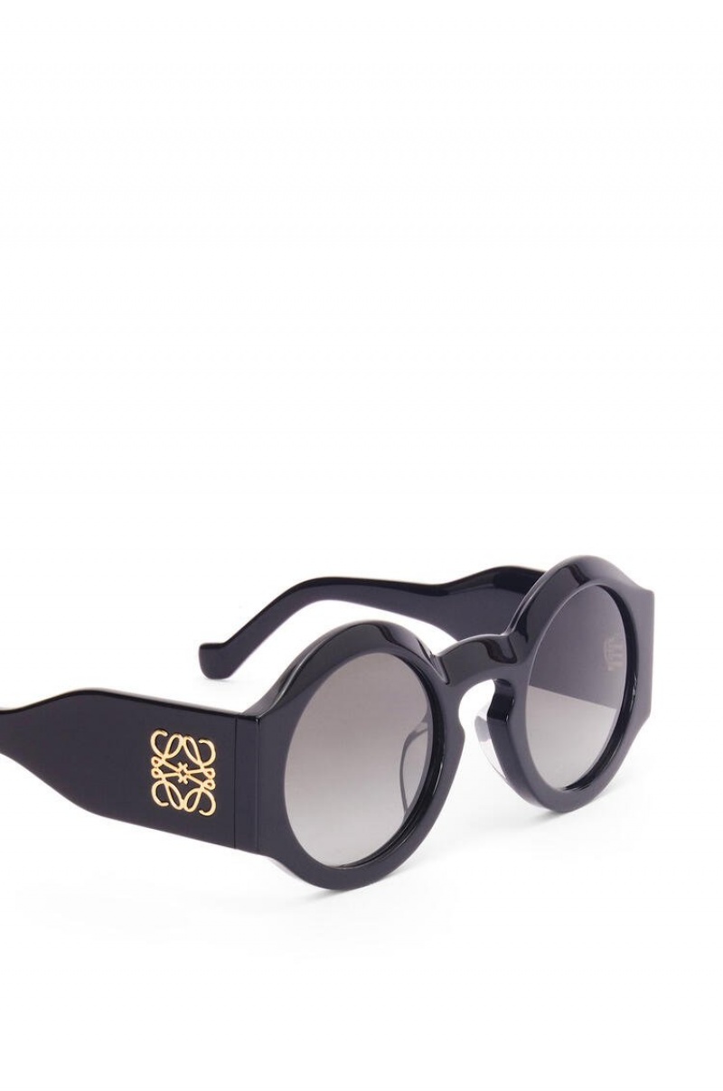 Gafas de Sol Loewe Curved sunglasses in acetate Mujer Negras | 602BEKUHL