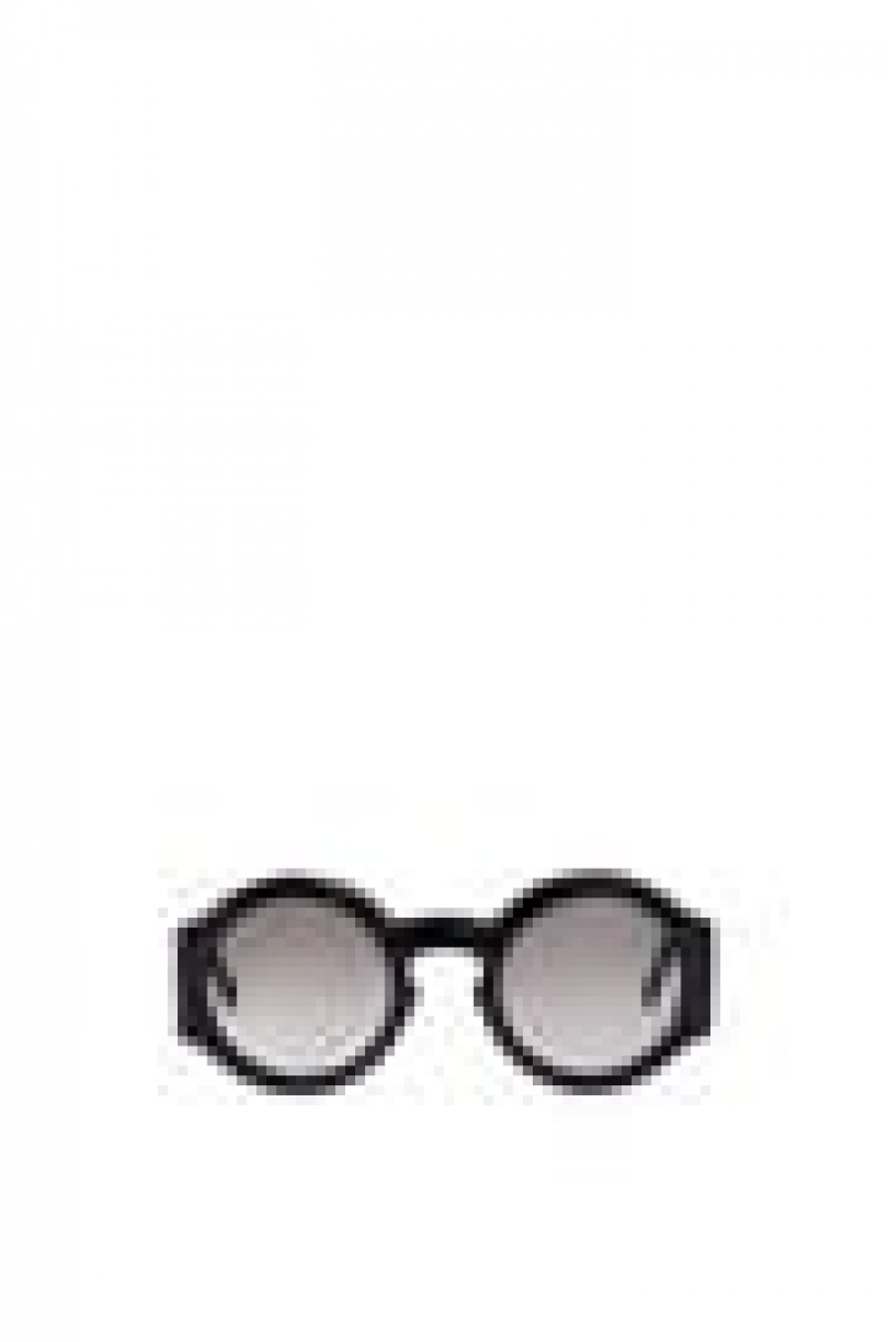 Gafas de Sol Loewe Curved sunglasses in acetate Mujer Negras | 602BEKUHL