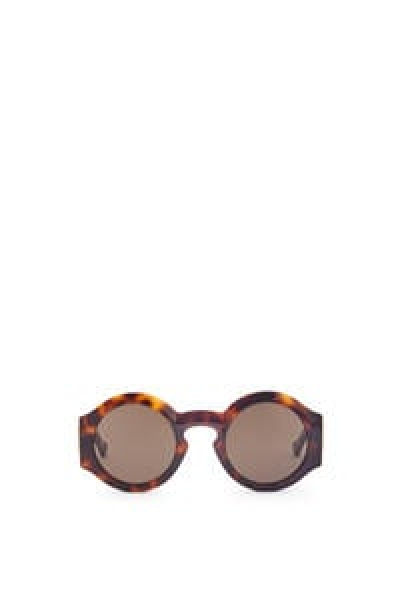 Gafas de Sol Loewe Curved sunglasses in acetate Mujer Negras | 602BEKUHL