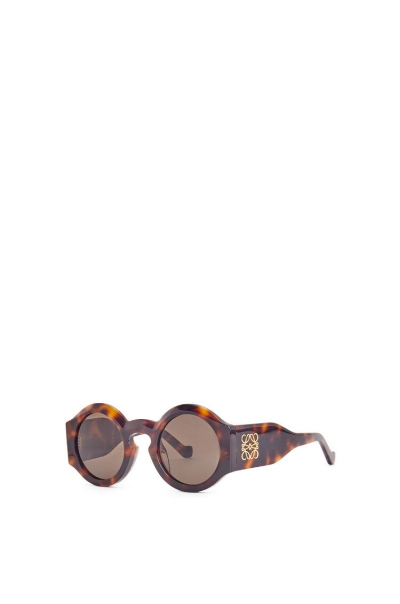 Gafas de Sol Loewe Curved sunglasses in acetate Mujer Shiny Classic Havana | 106LAZHUF