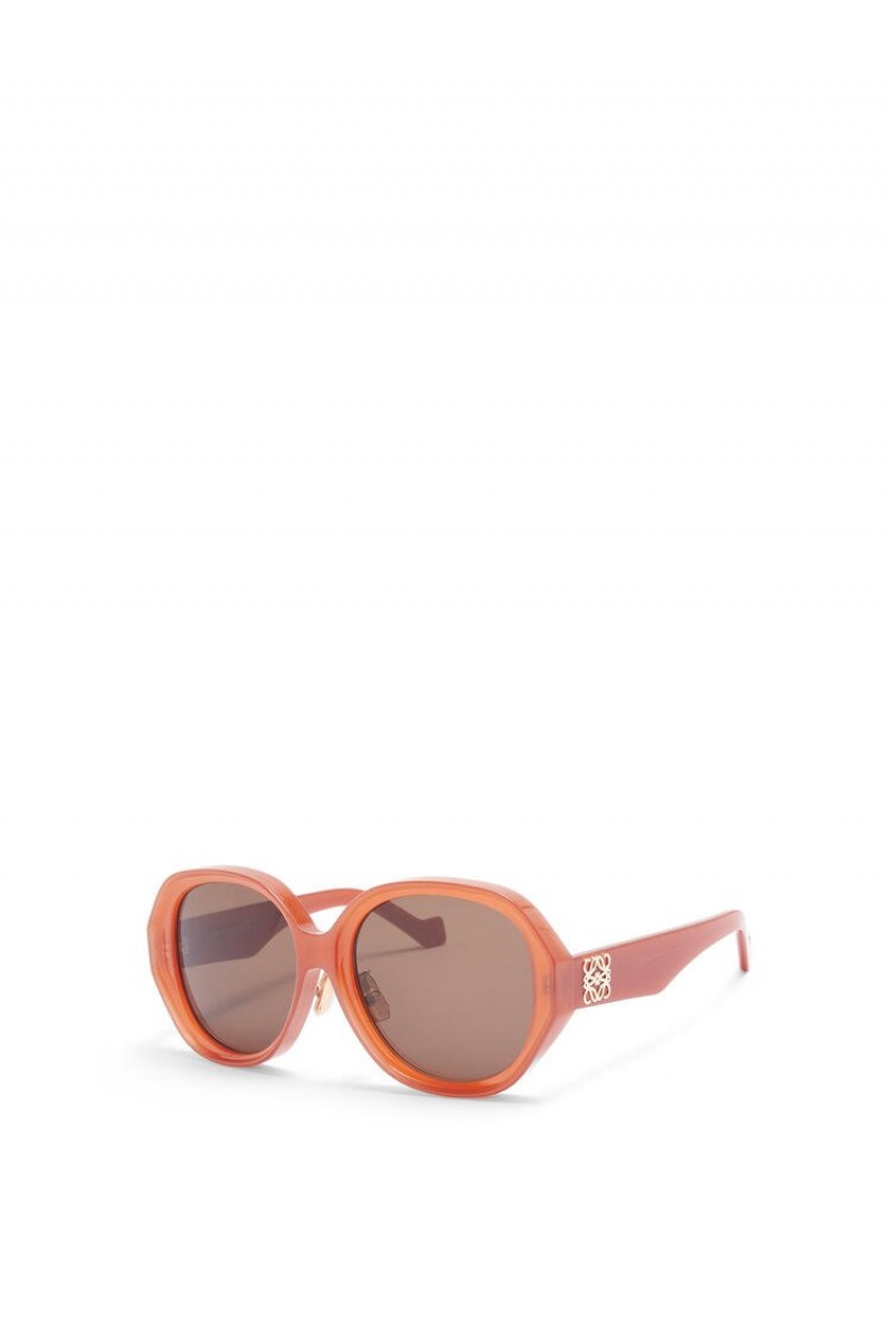 Gafas de Sol Loewe Elipse sunglasses in acetate Mujer Rust | 167UYGNBT