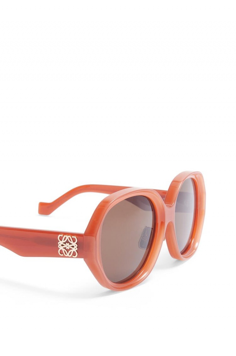 Gafas de Sol Loewe Elipse sunglasses in acetate Mujer Rust | 167UYGNBT