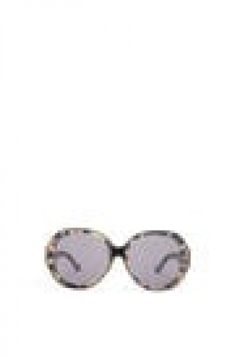 Gafas de Sol Loewe Elipse sunglasses in acetate Mujer Negras Blancas | 238PAUMYS