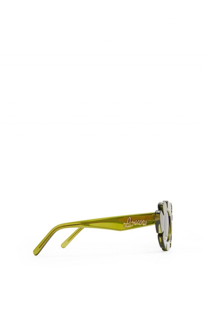 Gafas de Sol Loewe Flower sunglasses in injected nylon Mujer Verde | 921VPDZRF