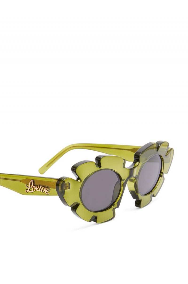 Gafas de Sol Loewe Flower sunglasses in injected nylon Mujer Verde | 921VPDZRF