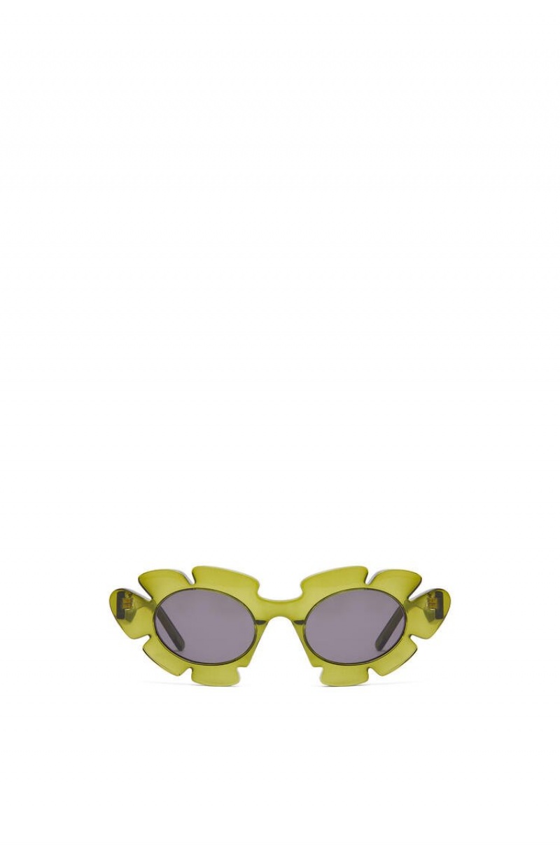 Gafas de Sol Loewe Flower sunglasses in injected nylon Mujer Verde | 921VPDZRF