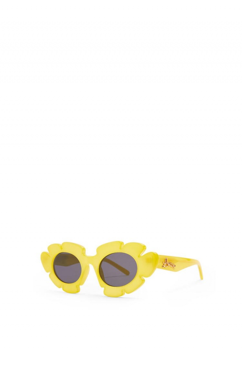 Gafas de Sol Loewe Flower sunglasses in injected nylon Mujer Amarillo | 671VMUGWC