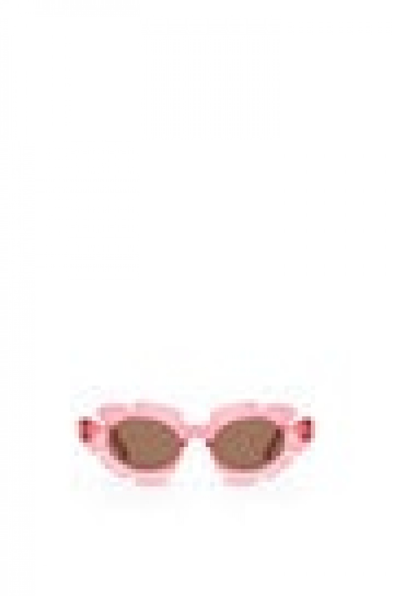 Gafas de Sol Loewe Flower sunglasses in injected nylon Mujer Coral Rosas | 751PTEGBY