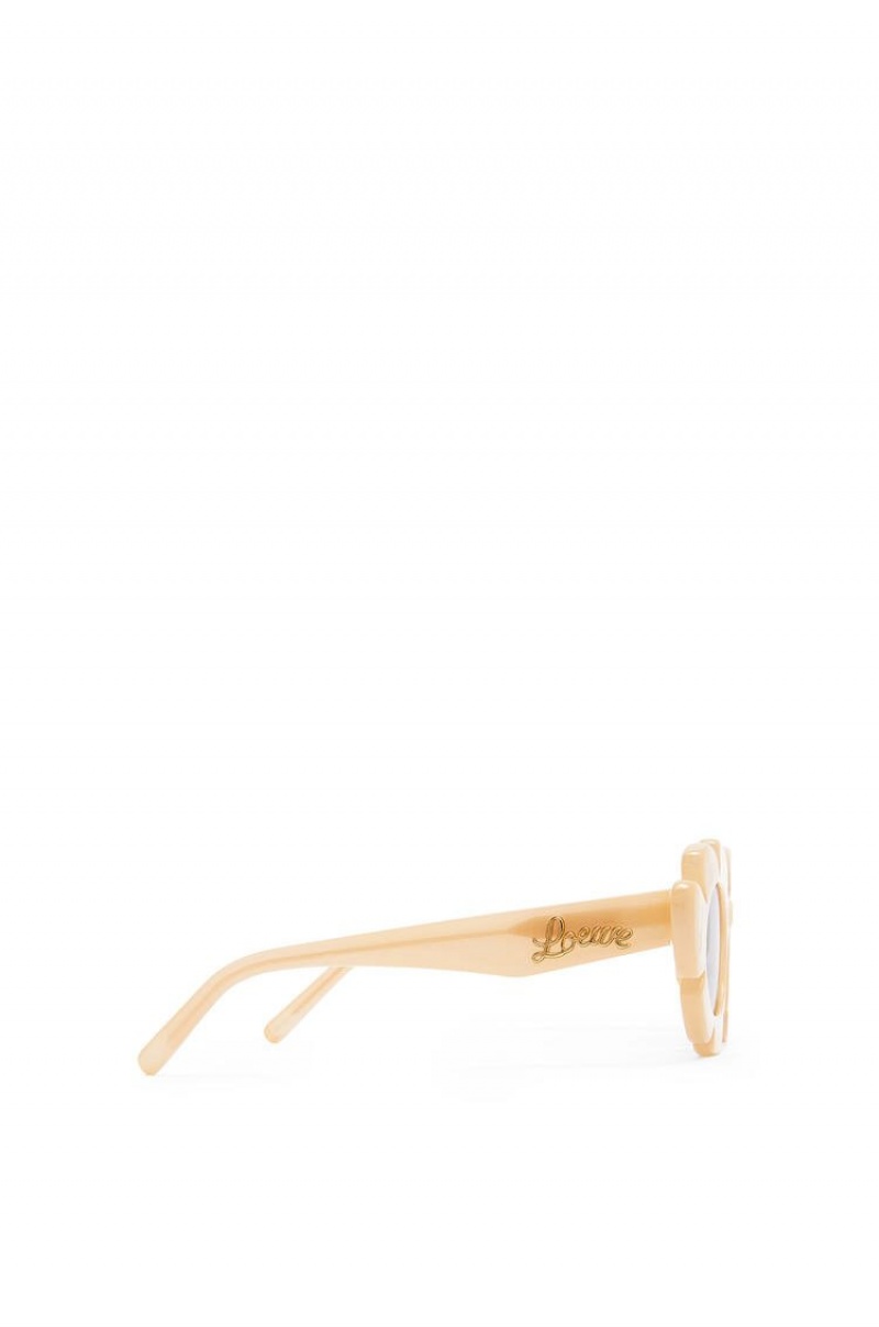 Gafas de Sol Loewe Flower sunglasses in injected nylon Mujer Beige | 185LWJZGA