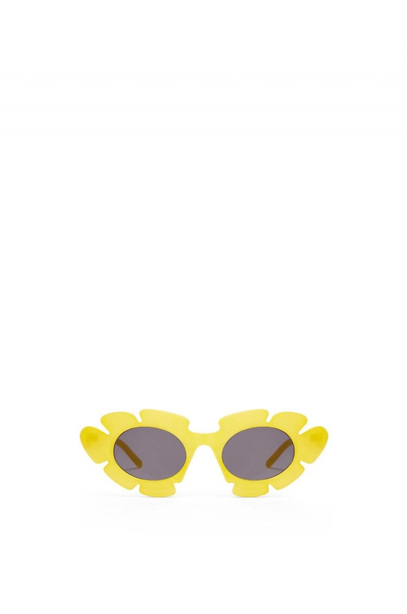 Gafas de Sol Loewe Flower sunglasses in injected nylon Hombre Amarillo | 274XGFKHS