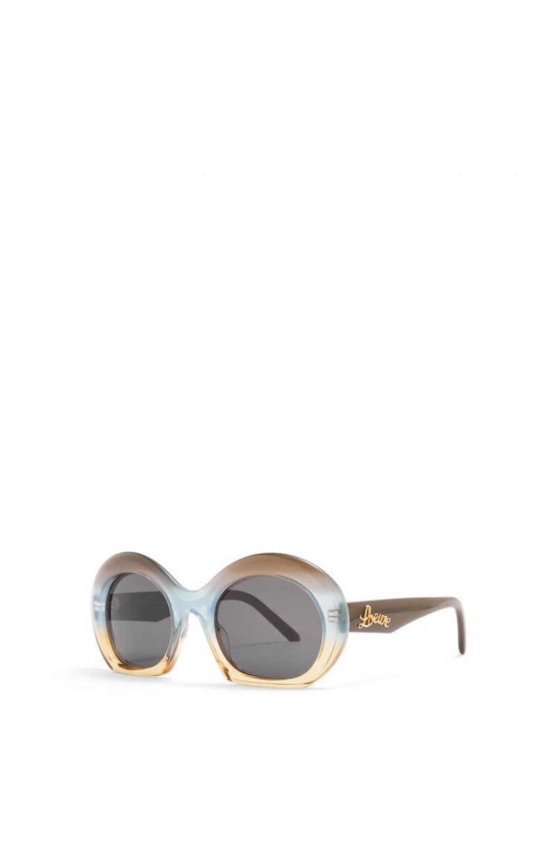 Gafas de Sol Loewe Halfmoon sunglasses in acetate Mujer Gris Azules | 341EUXJAI