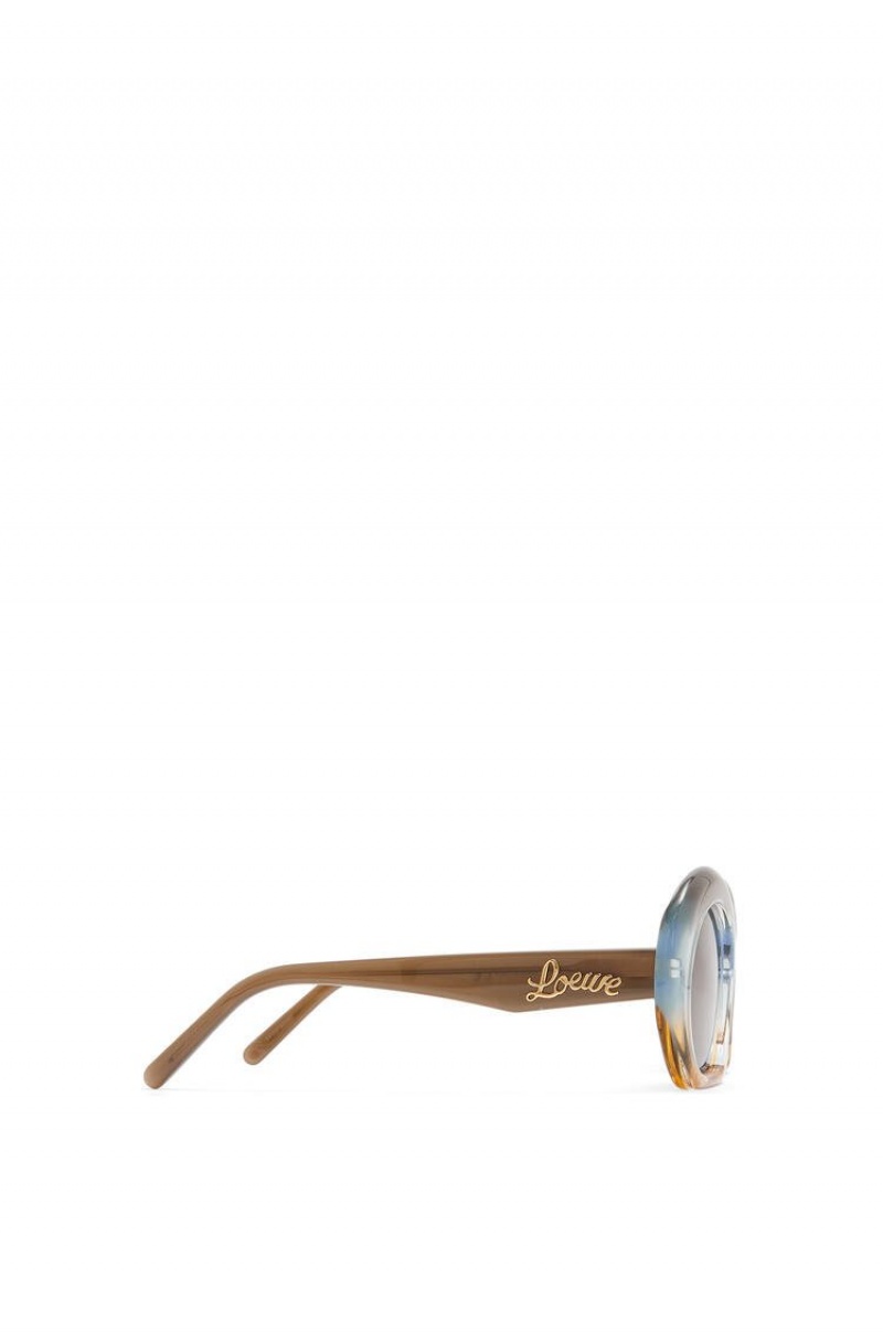 Gafas de Sol Loewe Halfmoon sunglasses in acetate Mujer Gris Azules | 341EUXJAI