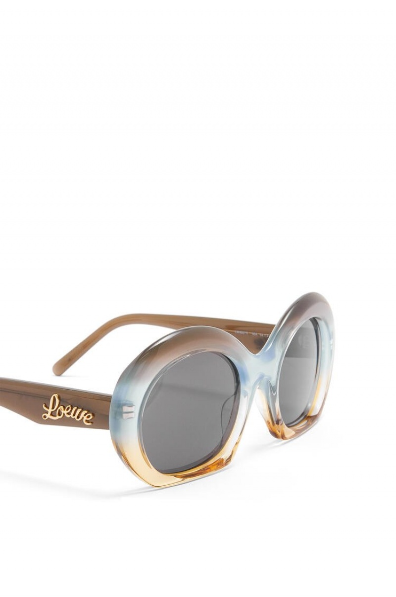 Gafas de Sol Loewe Halfmoon sunglasses in acetate Mujer Gris Azules | 341EUXJAI