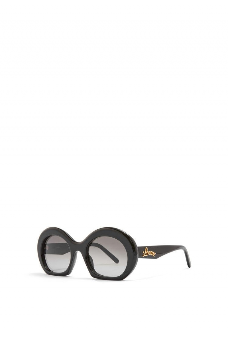 Gafas de Sol Loewe Halfmoon sunglasses in acetate Mujer Negras | 298BNDAQU