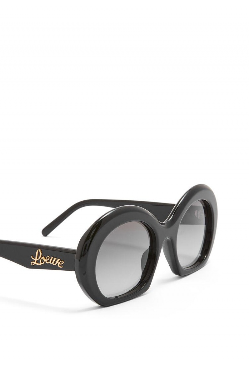 Gafas de Sol Loewe Halfmoon sunglasses in acetate Mujer Negras | 298BNDAQU